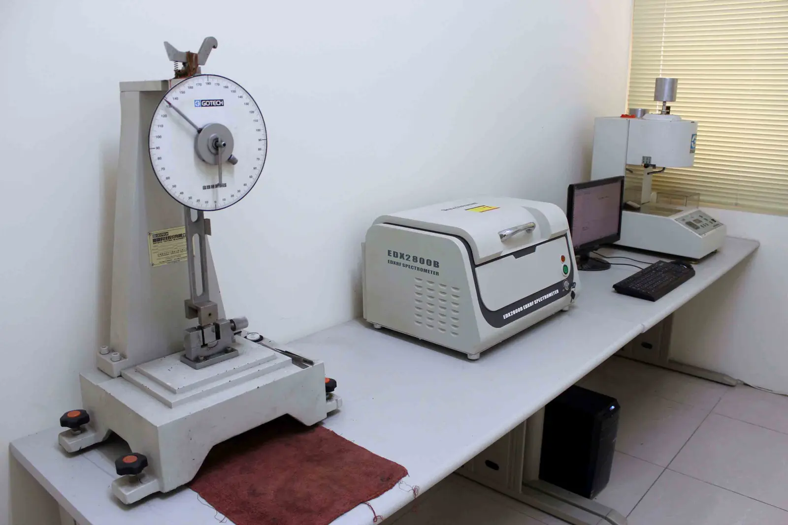 Quality-control equipment including Izod, melt flow index and XRF testing equipment